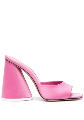 The Attico Luz 105mm satin sandals - Pink