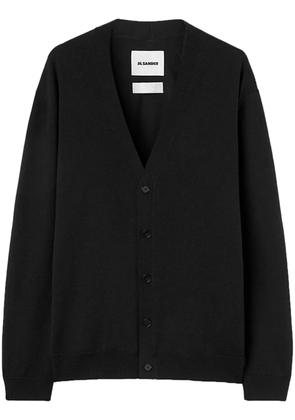 Jil Sander V-neck wool cardigan - Black
