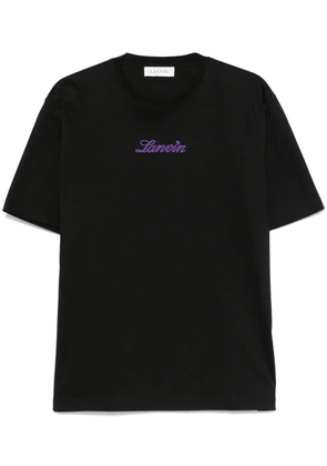 Lanvin logo-embroidered T-shirt - Black