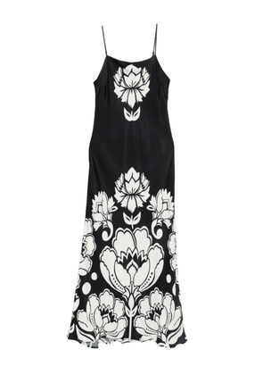 FARM Rio floral-print dress - Black
