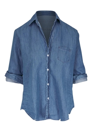Frank & Eileen curved-hem denim shirt - Blue
