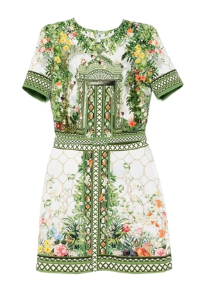 Mary Katrantzou floral-print dress - Blue