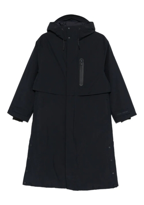 Save The Duck logo-patch parka coat - Blue
