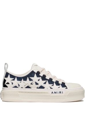 AMIRI Stars Court denim low-top sneakers - Neutrals