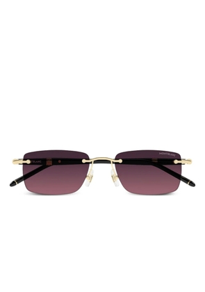 Montblanc rectangle sunglasses - Black