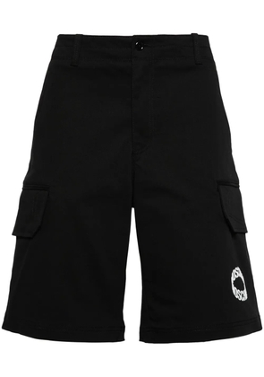Moschino logo-print cargo shorts - Black