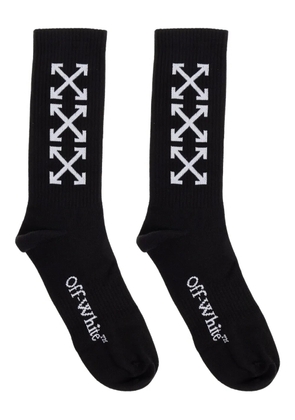 Off-White arrow-print socks - Black