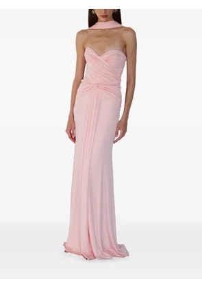 The New Arrivals Ilkyaz Ozel Amanda heart-neck gown - Pink