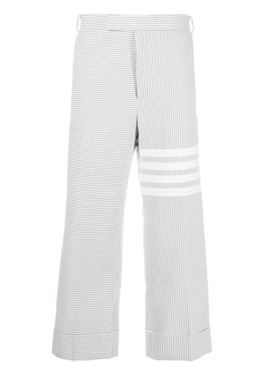 Thom Browne 4-Bar stripe tailored trousers - Grey