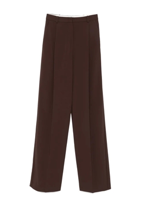 Elisabetta Franchi pleated trousers - Brown