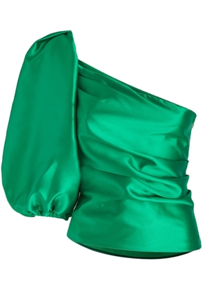 SIMONA CORSELLINI satin top - Green