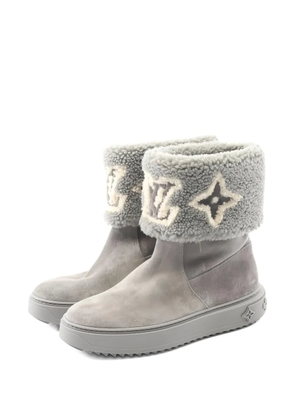 Louis Vuitton Pre-Owned 2022 Snowdrop line shearling boots - Grey