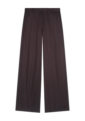 DRIES VAN NOTEN pinstripe pants - Red