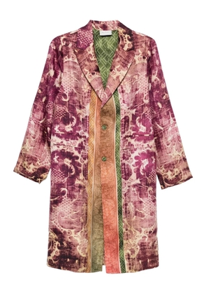 Pierre-Louis Mascia patterned coat - Red