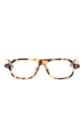 Jacquemus Bécane pilot-frame glasses - Brown