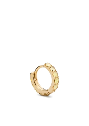 We by WHITEbIRD 18K yellow gold sapphire earring