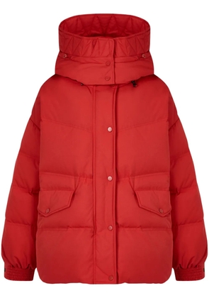 TOMBOY detachable-hood down jacket - Red