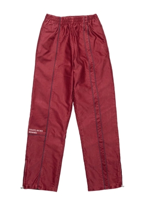 Enfants Riches Déprimés panelled zip-detail trousers - Red