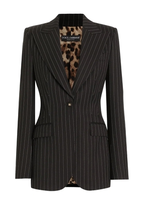 Dolce & Gabbana striped single-breasted jacket - Black