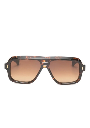 Jacques Marie Mage pilot-frame sunglasses - Brown