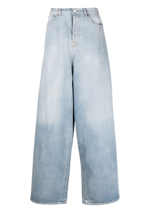 VETEMENTS Destroyed wide-leg jeans - Blue