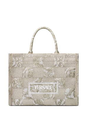 Versace Athena Barocco-jacquard tote bag - Neutrals