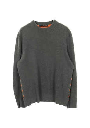 Louis Vuitton Pre-Owned 2000s monogram-knit crew-neck sweater - Grey