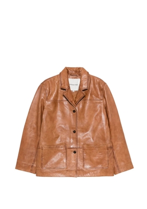 HERSKIND Marina leather jacket - Brown