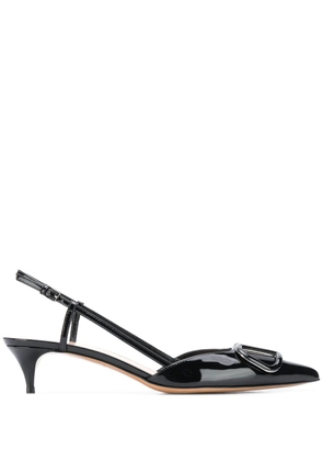 Valentino Garavani 40mm VLogo Signature slingback pumps - Black