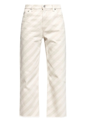 Marni striped trousers - White