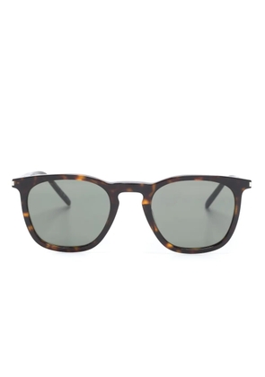 Saint Laurent Eyewear tortoiseshell-effect square-frame sunglasses - Brown