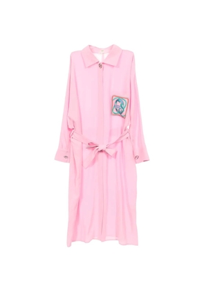 Hermès Pre-Owned 2000s chain-print midi dress - Pink