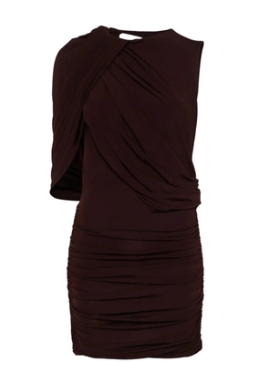 Magda Butrym asymmetric draped mini dress - Red