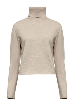 MM6 Maison Margiela mock-neck long-sleeve top - Neutrals
