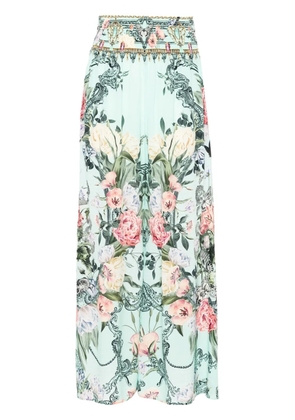 Camilla Petal Promise Land wide-leg trousers - Green