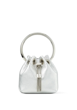 Jimmy Choo Bon Bon micro bucket bag - Silver