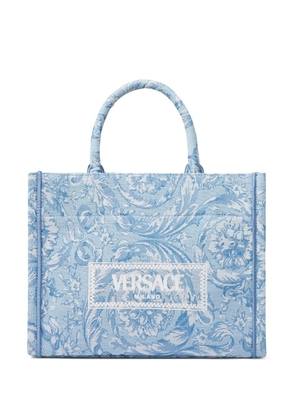 Versace small Barocco Athena tote bag - Blue