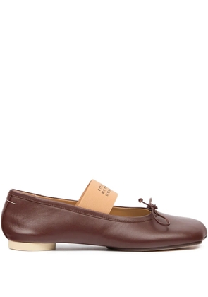 MM6 Maison Margiela Anatomic Numeric ballet flats - Brown