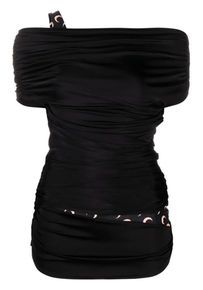 Marine Serre Body Shelter off-the-shoulder top - Black