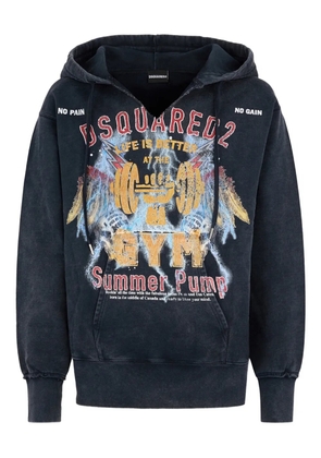 DSQUARED2 graphic print hoodie - Black