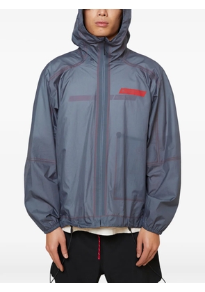 District Vision x Massimo Osti logo hooded jacket - Grey