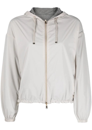 Herno reversible hooded lightweight jacket - Neutrals