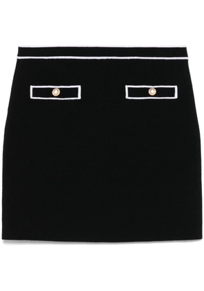 alice + olivia knitted mini skirt - Black