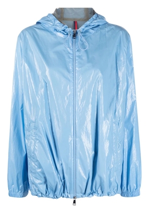 Moncler zip-fastening hooded jacket - Blue