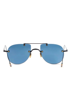 Thom Browne Eyewear pilot-frame sunglasses - Black