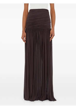 Christopher Esber Orion ruched skirt - Brown