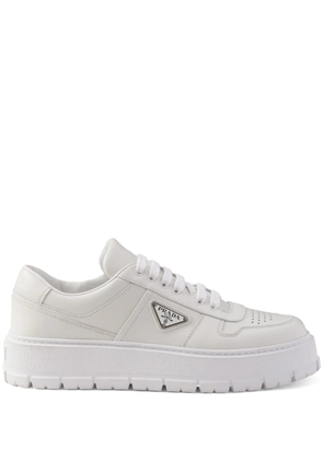 Prada leather sneakers - White