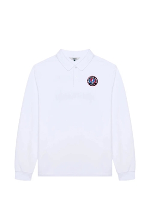 Malbon Golf x Grateful Dead Stealie long-sleeve polo - White