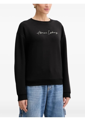 Armani Exchange crew-neck sweatshirt - Black