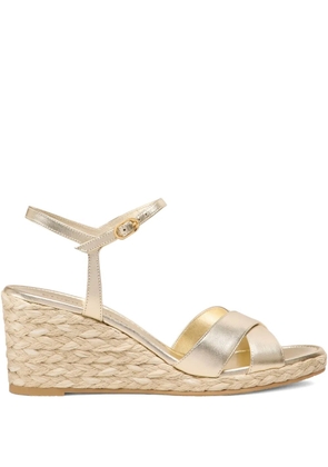 Stuart Weitzman 75mm Dayna espadrilles - Gold